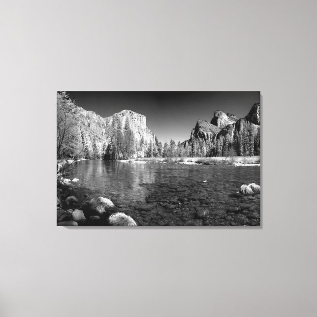 Impressão Em Tela EUA, Califórnia. Vista do Vale do Yosemite (Frente)