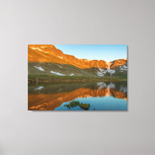 Impressão Em Tela EUA, Colorado, Mt. Evans. Reflexo do Summit Lake