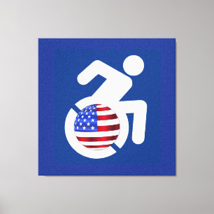 Impressão Em Tela EUA Handicapped