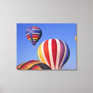 Impressão Em Tela EUA, Idaho, Vale de Teton. Colorido balão de ar
