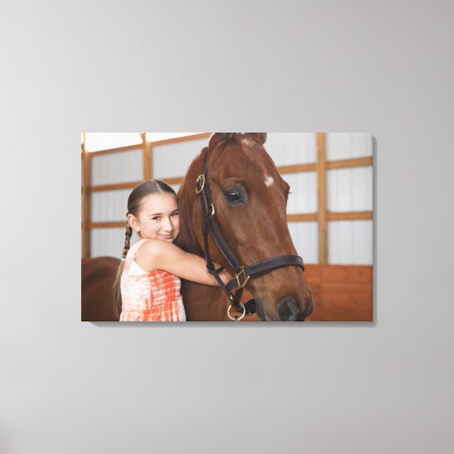 Impressão Em Tela EUA, Illinois, Metamora, Retrato de sorrir (Frente)