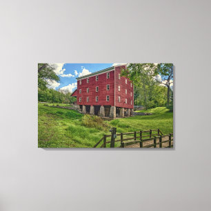 Impressão Em Tela EUA, Indiana, Cutler. Moinho de Adams