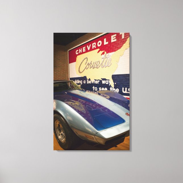 Impressão Em Tela EUA, Kentucky, Boliche Green: National Corvette 2 (Frente)