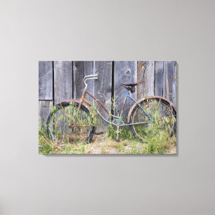 Impressão Em Tela EUA, Oregon, Bend. Uma bicicleta velha dilapidada