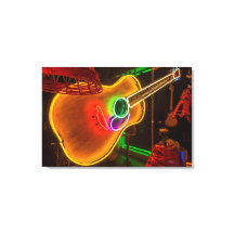 EUA, Texas, Austin. Neon Guitar Em Blackmail