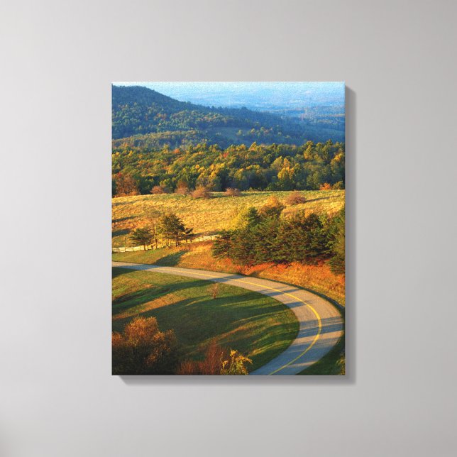 Impressão Em Tela EUA, Virgínia, Condado de Patrick, The Blue Ridge (Frente)