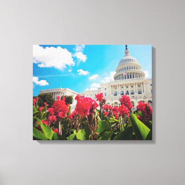 Impressão Em Tela EUA, Washington DC, Capitol Building (Frente)