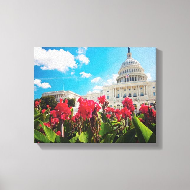 Impressão Em Tela EUA, Washington DC, Capitol Building (Frente)