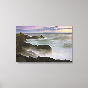 Impressão Em Tela EUA, Washington, San Juan.  Quebra de ondas