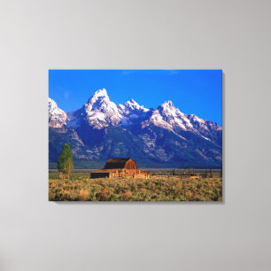 Impressão Em Tela EUA, Wyoming, Parque Nacional Grand Teton, Manhã