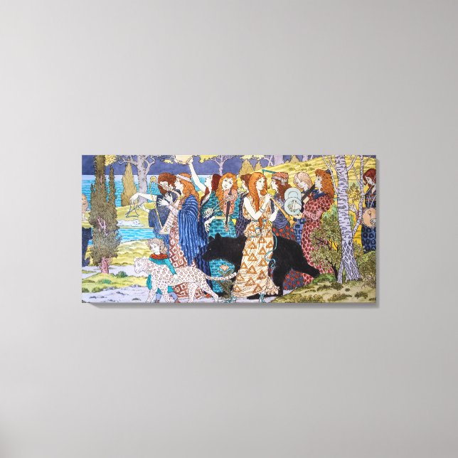 Impressão Em Tela Eugene Grasset - Harmony Decorative Panel (Frente)