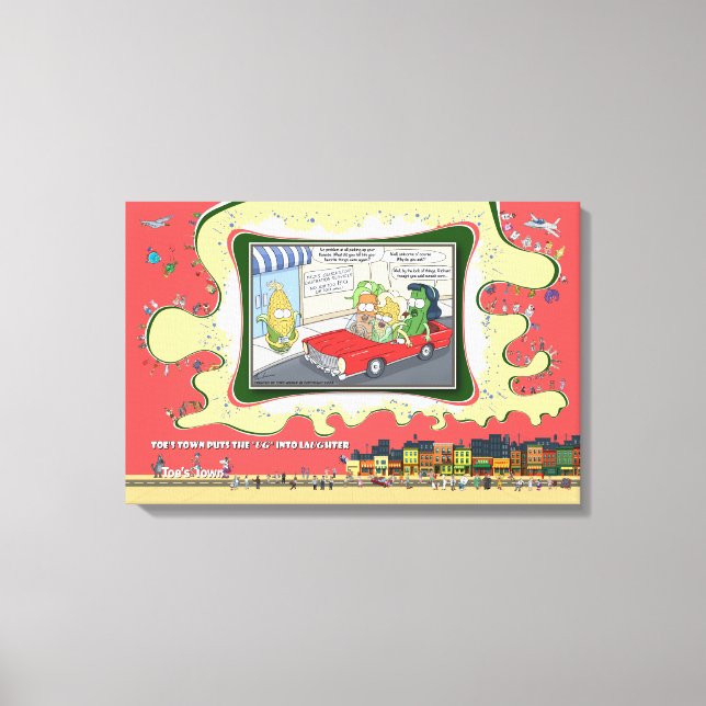 Impressão Em Tela Eunuco Milho | Parabéns por Estar Solteiro 24x16 (Frente)