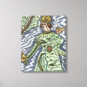 IMPRESSÃO EM TELA EUROPA COMO UMA RAINHA, 1588