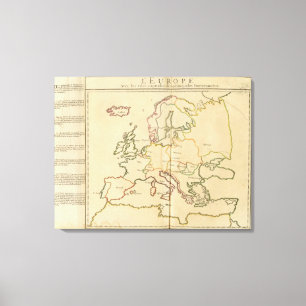 Impressão Em Tela Europa e cidades principais