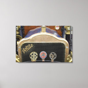 Impressão Em Tela Europa, Irlanda, Dublin. Vintage auto, branco