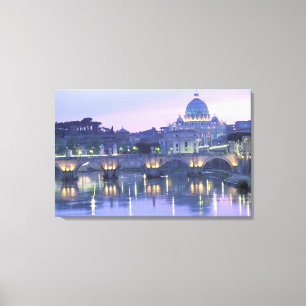 Impressão Em Tela Europa, Itália, Roma, O Vaticano. Rua. Peter's