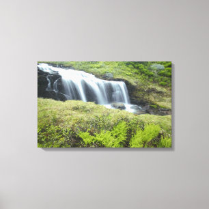 Impressão Em Tela Europa, Noruega. Cachoeira.