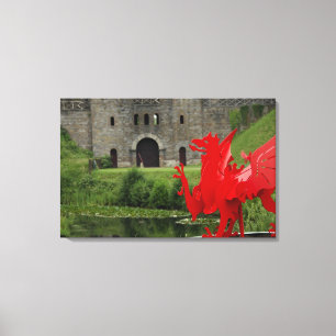 Impressão Em Tela Europa, País de Gales, Cardiff. Castelo de Cardiff