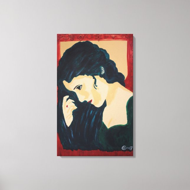 Impressão Em Tela Evelyn Demure (Frente)