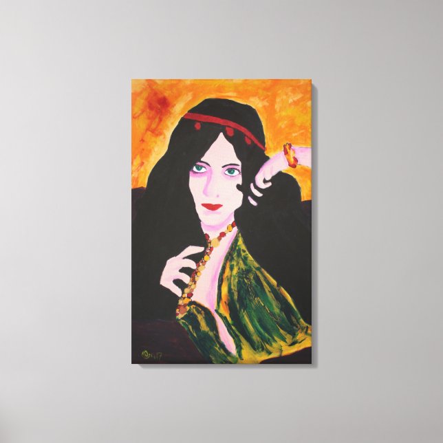 Impressão Em Tela Evelyn Plays (Frente)