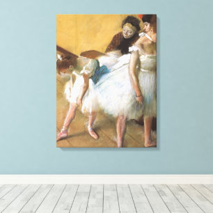 Impressão Em Tela Exame de Dança de Edgar Degas, Balé Antigo