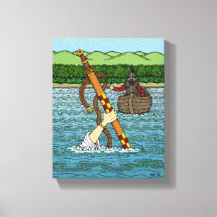 Impressão Em Tela Excalibur e Arthur