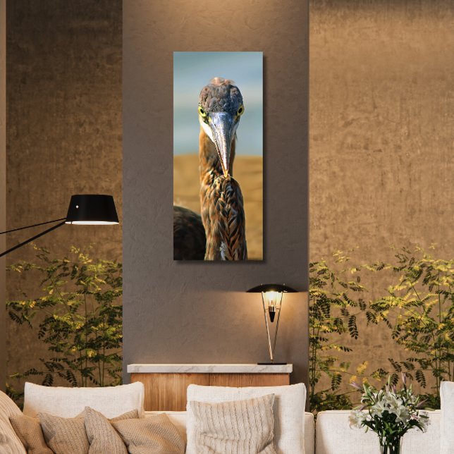 Impressão Em Tela Excelente Blue Heron - Beach Bird - Paradise - Fot (Criador carregado)