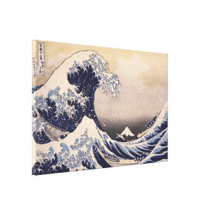 Impressão Em Tela Excelente da costa de Kanagawa por Hokusai