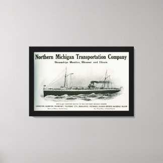 Impressão Em Tela Excelente Lagos Steamship Co. Ludington Michigan