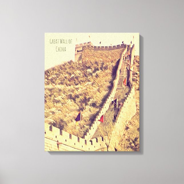 Impressão Em Tela Excelente Muro da China (Frente)