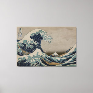 Impressão Em Tela Excelente Wave de Kanagawa - Imagem de Arte antes