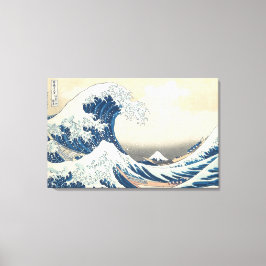 Impressão Em Tela Excelente Wave fora de Kanagawa por Hokusai por vo