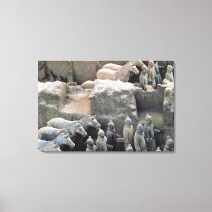 Impressão Em Tela Exército do Terracotta, dinastia de Qin, 210 BC