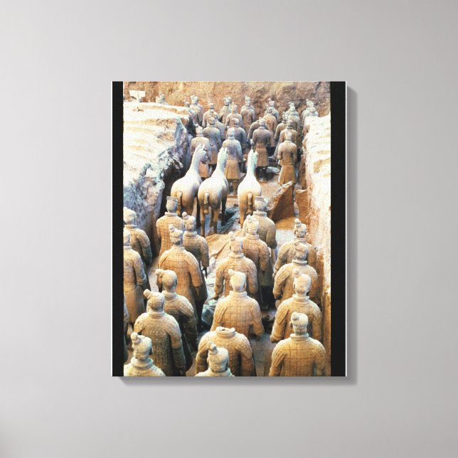 Impressão Em Tela Exército Terracotta, Dinastia Qin, 210 a.C. (Frente)