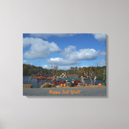 Impressão Em Tela Exibição de outono Russo | Quota Feliz Fall Ya