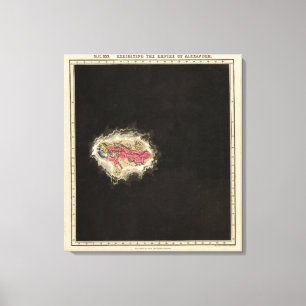 Impressão Em Tela Exibindo o império de Alexander 323 BC