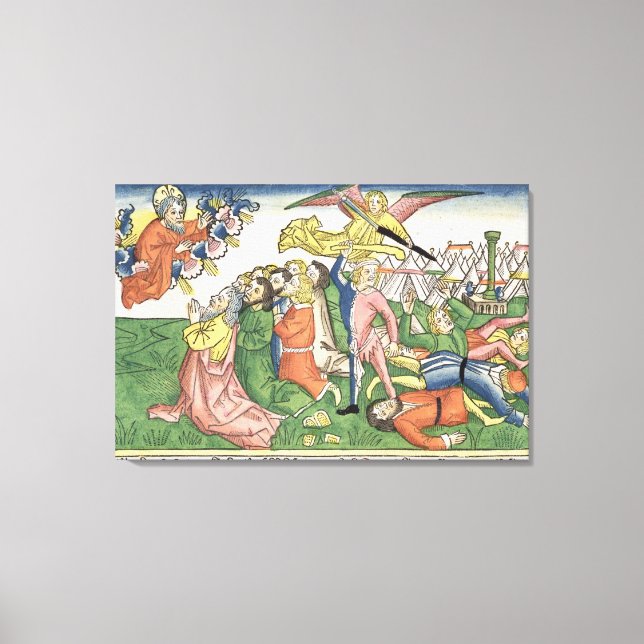 Impressão Em Tela Êxodo 32 15-23 Moisés a partir as pastilhas de ped (Frente)