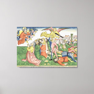 Impressão Em Tela Êxodo 32 15-23 Moses que quebra as tabuletas de