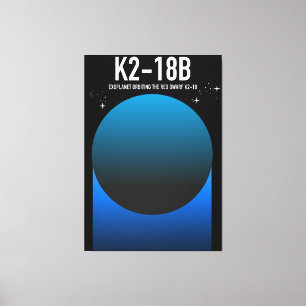 Impressão Em Tela exoplaneta K2-18b