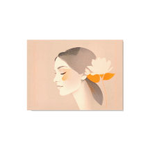 Exotische Schönheit - Farbiges Bleistift Portrait