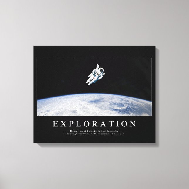 Impressão Em Tela Exploração: Cotação Inspiracional 1 (Frente)