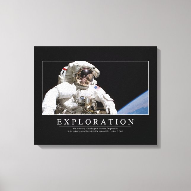 Impressão Em Tela Exploração: Cotação Inspiracional 2 (Frente)