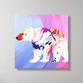 Impressão Em Tela Explorador Ártico Pastel em Aquarela      