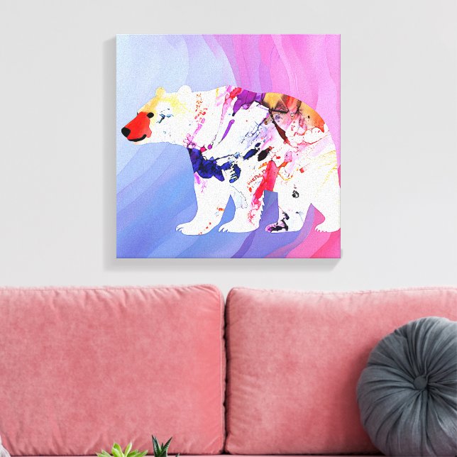 Impressão Em Tela Explorador Ártico Pastel em Aquarela (Insitu(Sala de estar))