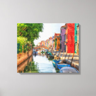 Impressão Em Tela Explore o Charme Vibrante de Burano