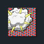 Impressão Em Tela Explosão de estilo em quadrinhos de pop Art<br><div class="desc">Este estilo retro de banda desenhada Explosão é perfeito para qualquer colecionador de super-heróis ou fã-moço. Os gráficos brilhantes têm linhas de duro e cores ousadas.</div>
