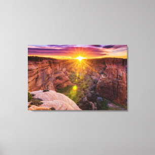 Impressão Em Tela Explosão de sol no Canyon de Chelly, AZ