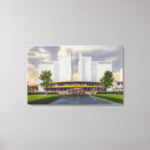 Impressão Em Tela Exposição Chrysler Motors, Feira Mundial de 1934