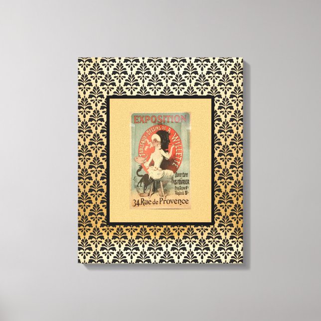 Impressão Em Tela Exposição Willette do Artista Francês (Frente)