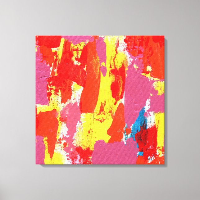 Impressão Em Tela Expressão abstrato nº 7 por Michael Moffa (Frente)